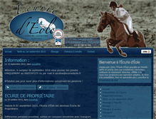 Tablet Screenshot of ecuriedeole.fr